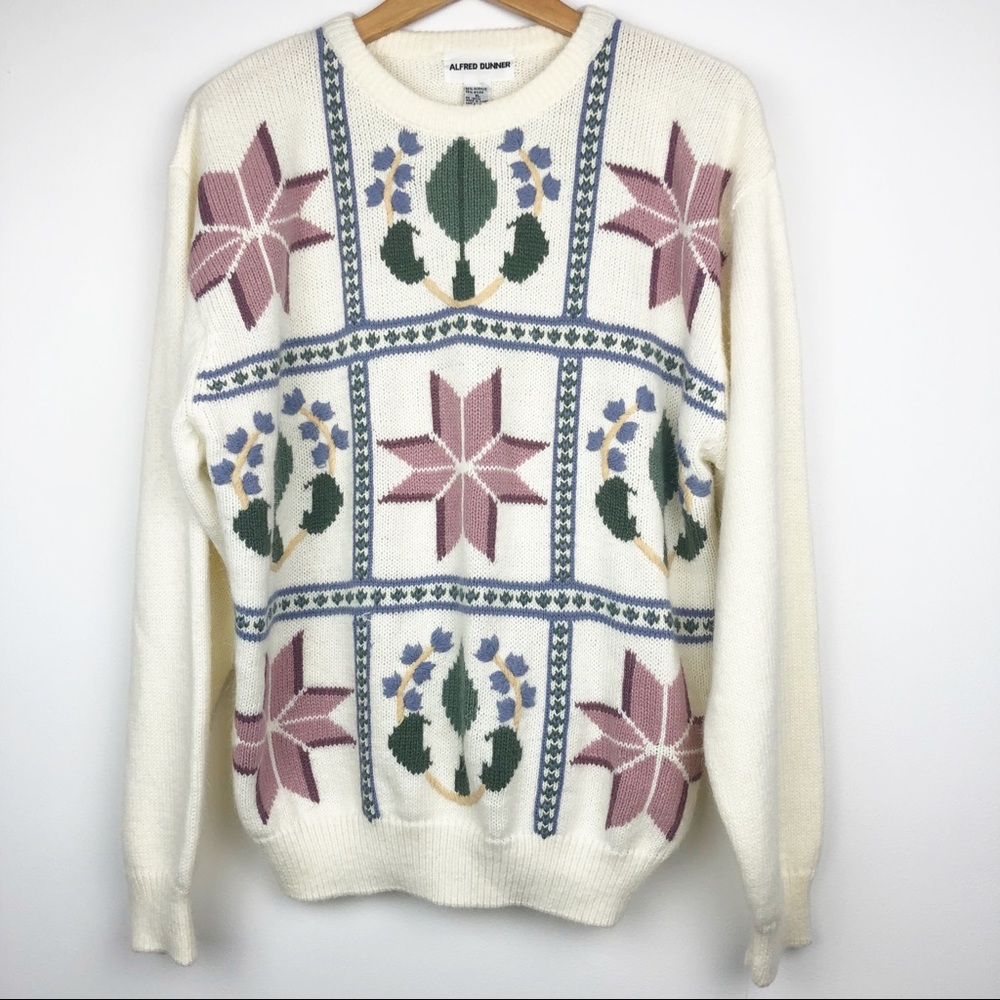Vintage Alfred Dunner Cottage Core Sweater NWT